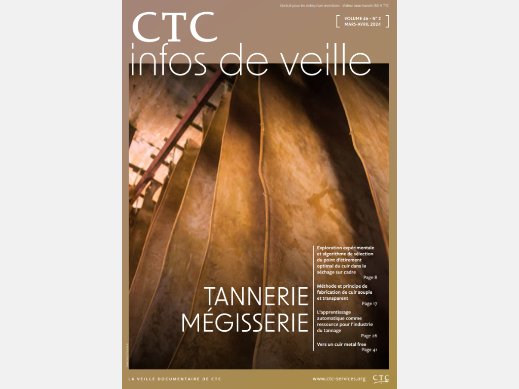 CTC infos de veille - Tannerie mégisserie mars-avril 2024