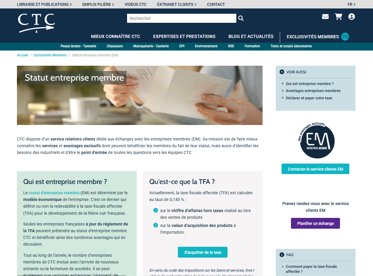 Espace dédié aux membres