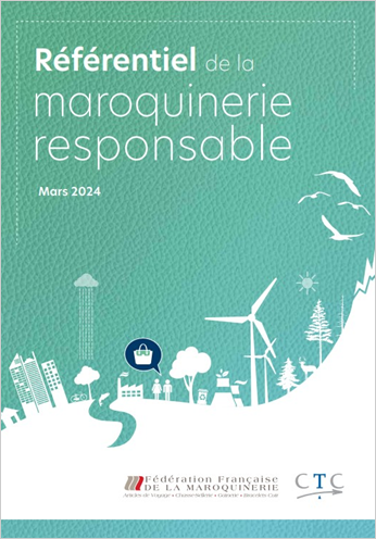 Référentiel de la maroquinerie responsable Couverture du référentiel de la maroquinerie responsable