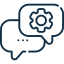 Pictogramme de discussion chat